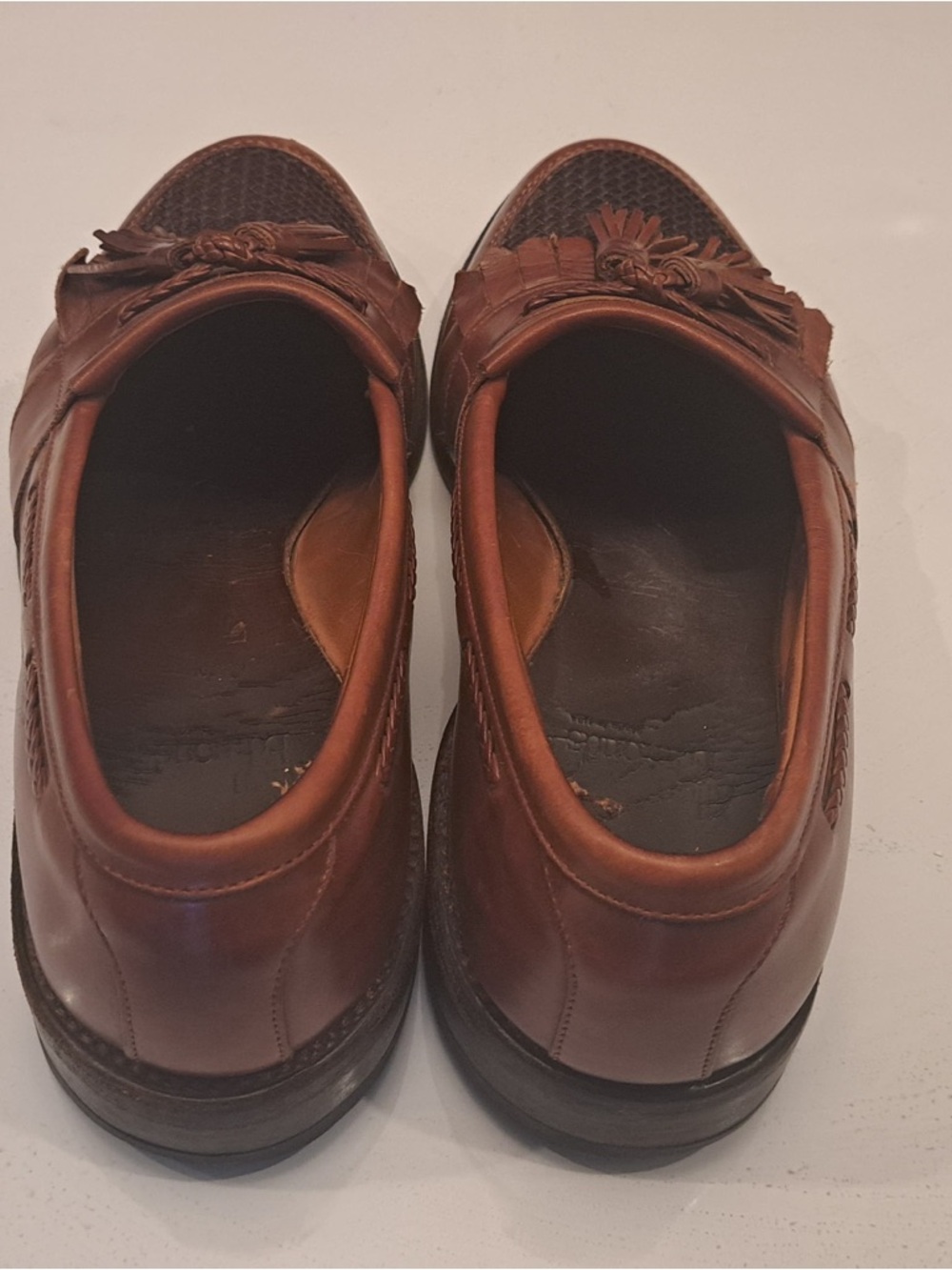 Allen Edmonds Brown “Cody” Leather Tassel Loafers - Picture 5 of 11